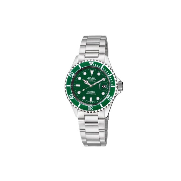 Gevril Wall Street Stainless Steel 43mm Swiss Automatic Wristwatch 4859A - Picture 1 of 3